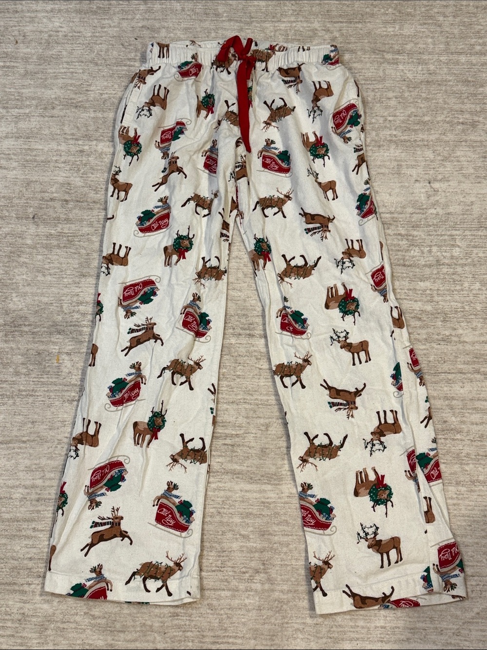Adult size XS Holiday Reindeer Pajama/ lounge pants